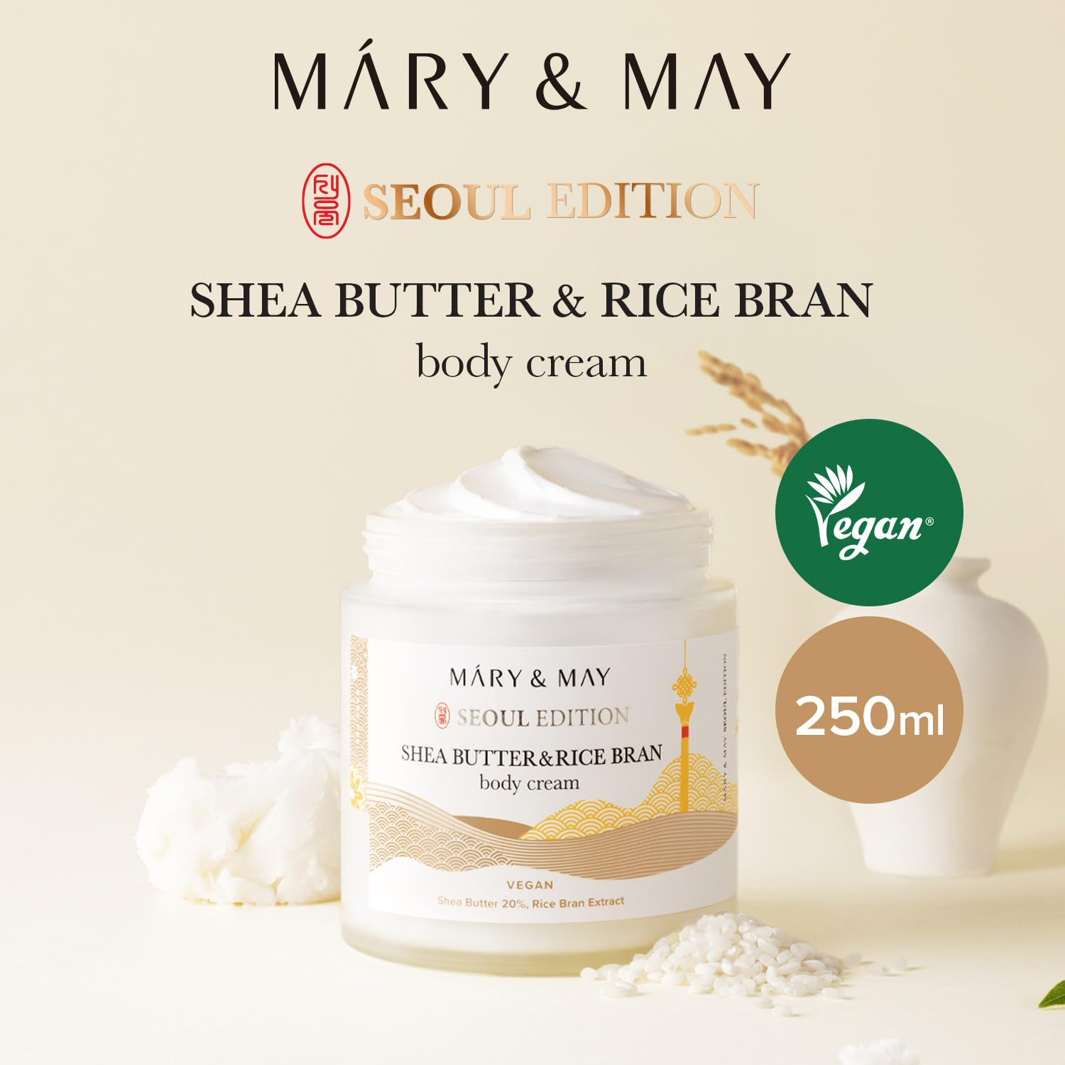 skincare-kbeauty-glowtime-mary and may shea butter anr rice bran body cream