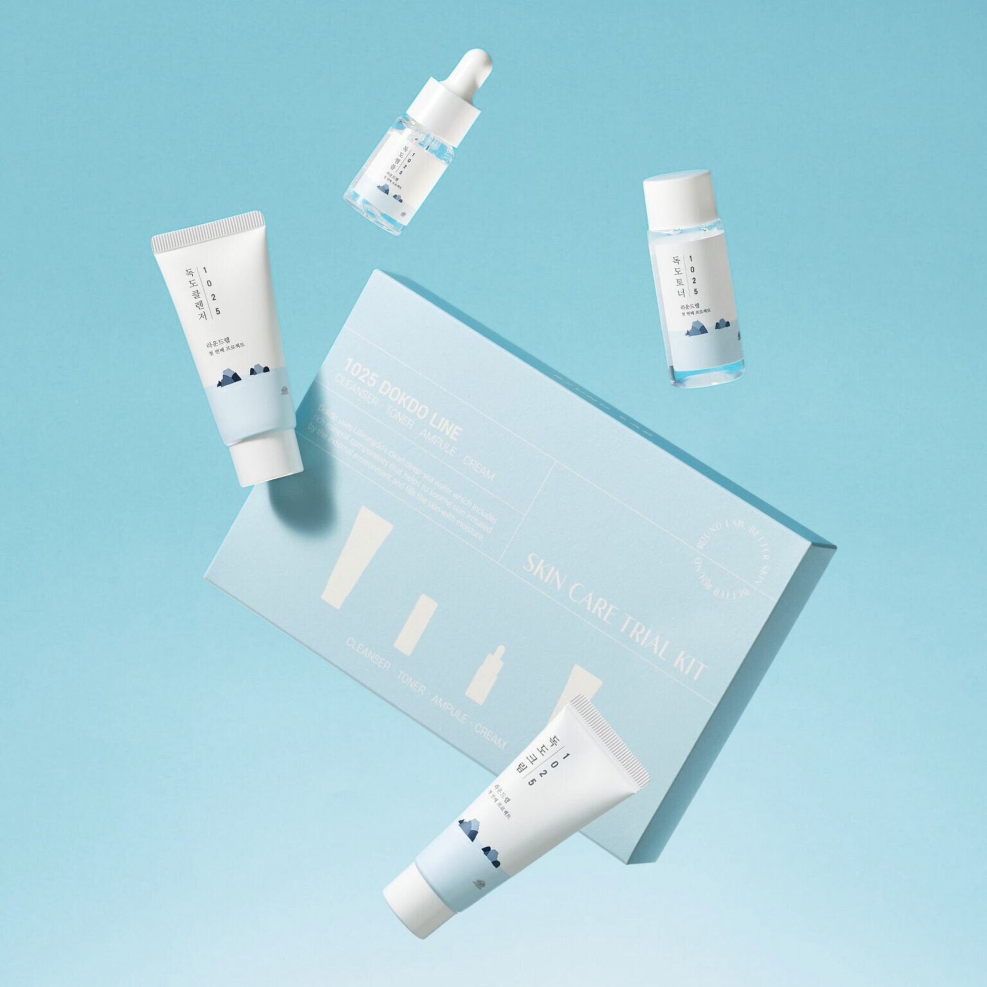 ROUND LAB 1025 Dokdo Trial Kit 5 skincare-kbeauty-glowtime-round lab 10225 dokdo trial kit