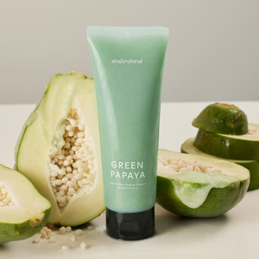 SHAISHAISHAI Green Papaya Body and Face Peeling cleanser 3 skincare-kbeauty-glowtime-shaishaishai green papaya body and face peeling cleanser