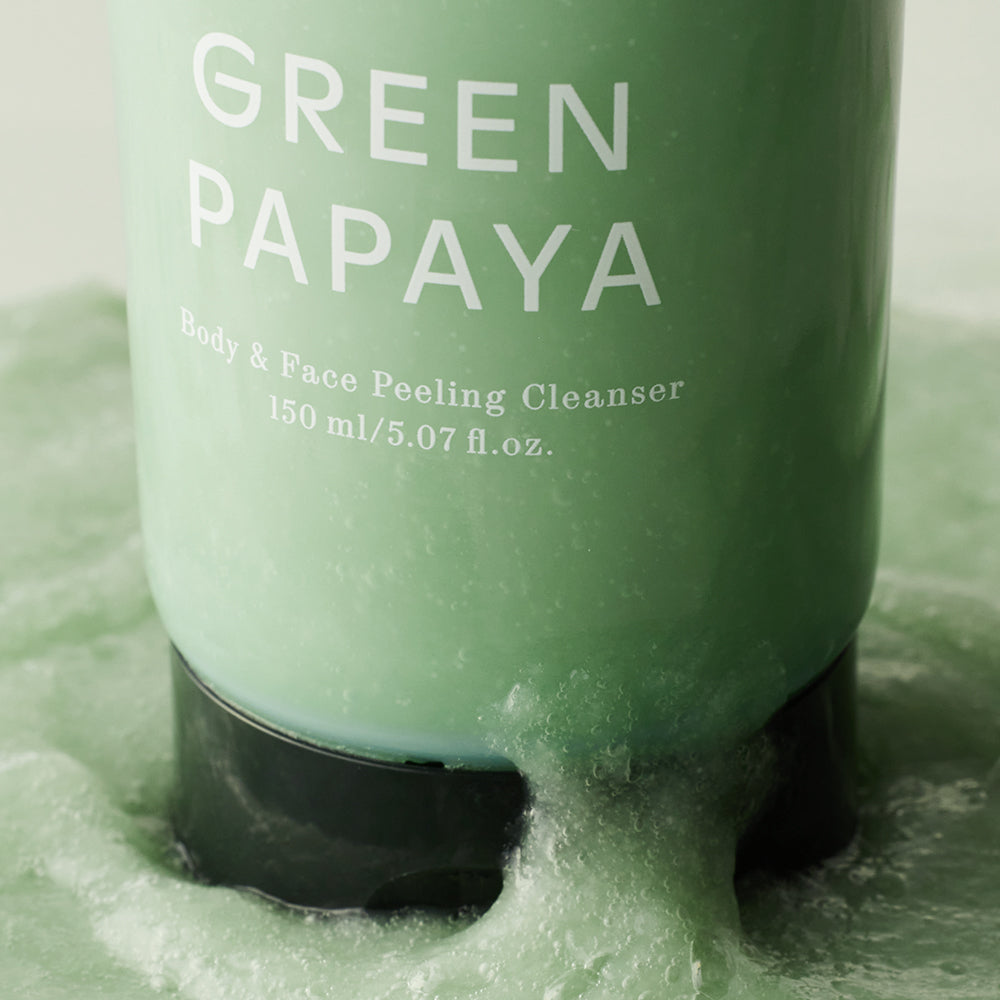 SHAISHAISHAI Green Papaya Body and Face Peeling cleanser 4 skincare-kbeauty-glowtime-shaishaishai green papaya body and face peeling cleanser