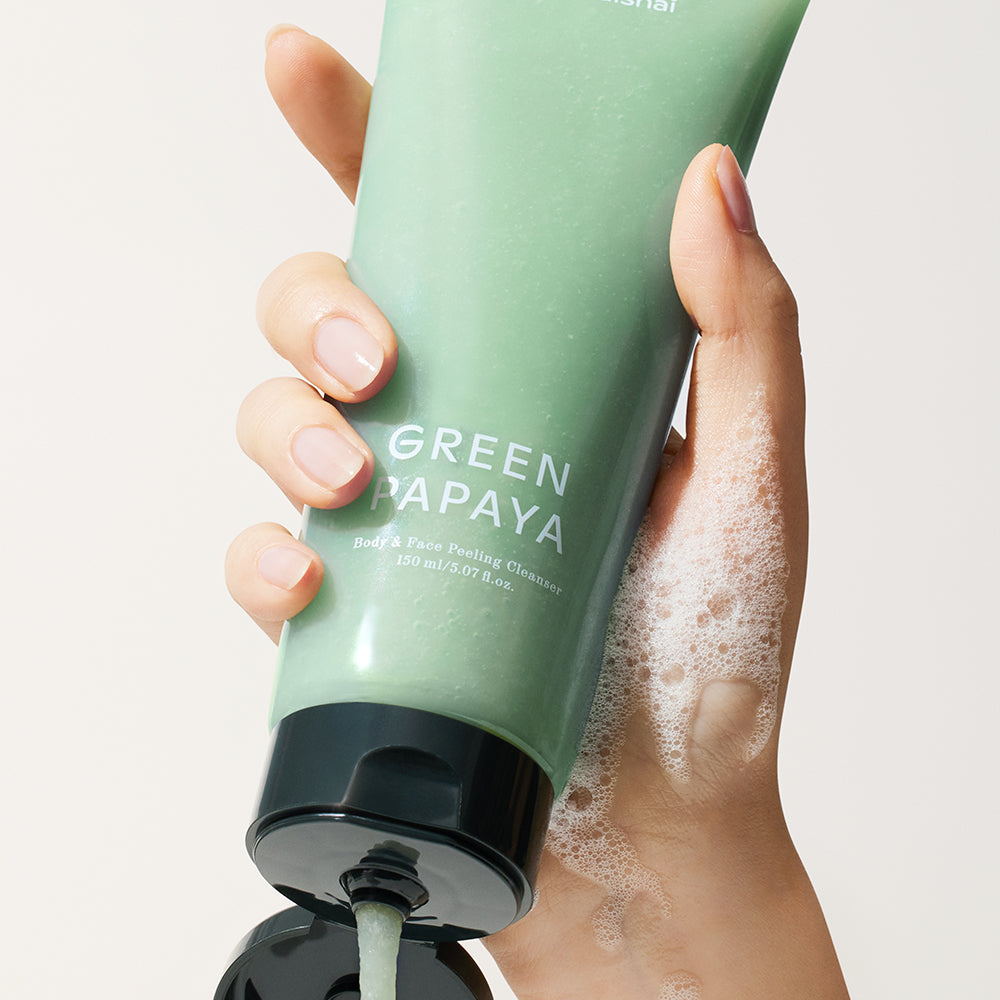 SHAISHAISHAI Green Papaya Body and Face Peeling cleanser 5 skincare-kbeauty-glowtime-shaishaishai green papaya body and face peeling cleanser