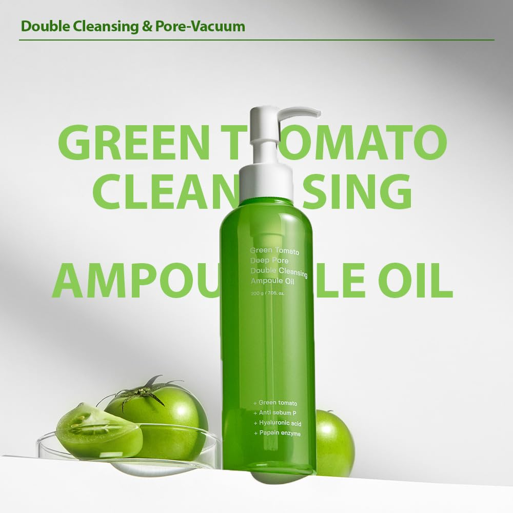 SUNGBOON EDITOR Green Tomato Double Cleansing Ampoule Oil 3 skincare-kbeauty-glowtime-sungboon editor green tomato double cleansing ampoule oil