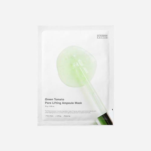 SUNGBOON EDITOR Green Tomato Pore Lifting Ampoule Mask 1 skincare-kbeauty-glowtime-sungboon editor green tomato pore lifting ampoule mask