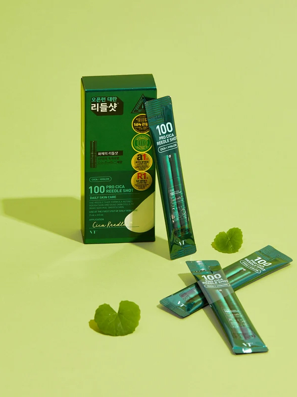 VT COSMETICS Pro Cica Reedle shot 100 2ml x 10 2 skincare-kbeauty-glowtime-vt cosmetics pro cica reeldle shot 100 2ml x 10