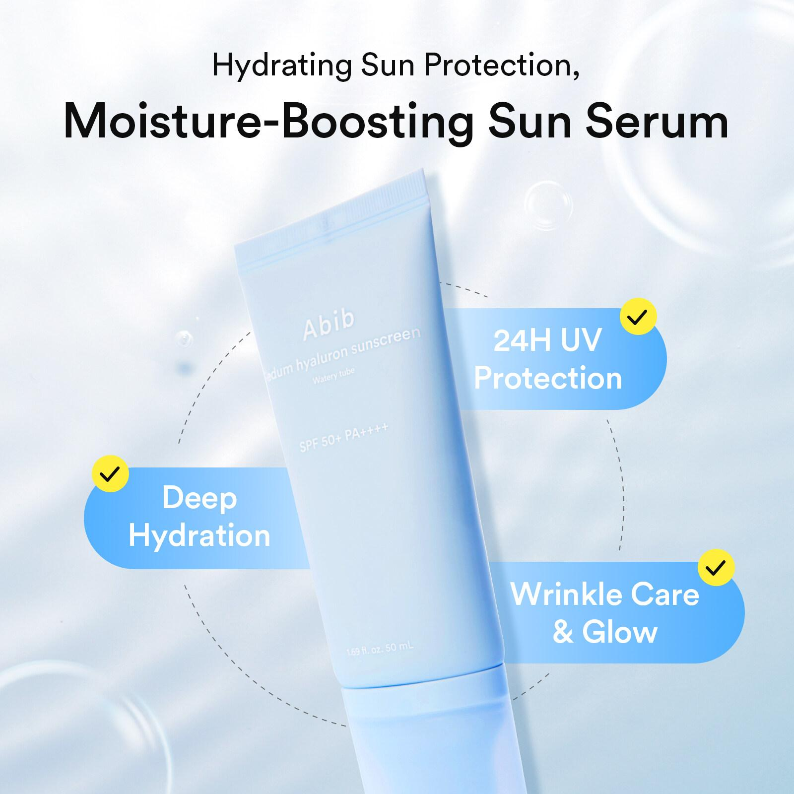 ABID Sedum HJyaluron Sunscreen Watery Tube 3 skincare-kbeauty-glowtime-abib sedum hyaluron sunscreen watery tube