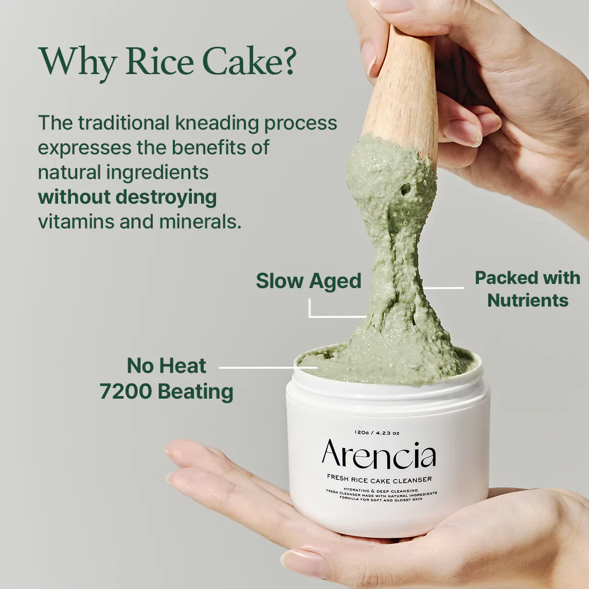 ARENCIA Fresh Green Rice Mochi Cleanser 5 skincare-kbeauty-glowtime-arencdia fresh green rice mochi cleanser