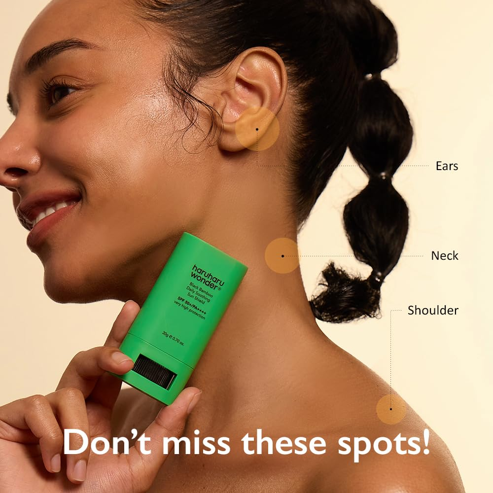 HARU HARU Wonder Black Rice Black Bamboo Daily Soothing Sun Stick 7 skincare-kbeauty-glowtime-haur hauru wonder black bamboo daily soothing sun shield sun stick