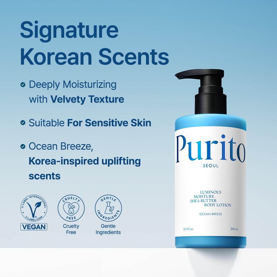 PURITO Luminous Moisture Shea Butter Body Lotion Ocean Breeze 2 skincare-kbeauty-glowtime-purito luminous moisture shea butter body lotion ocean breeze