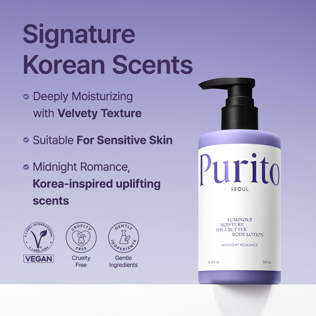 PURITO Moisutre Shea Butter Body Lotion Midnight Romance 2 skincare-kbeauty-glowtime-purito moisutre shea butter body lotion midnight romance