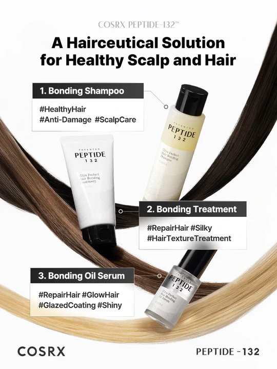 COSRX Peptide 132 Ultra Perfect Hair conding Shampoo 9 skincare-kbeauty-glowtime-cosrx peptide 132 ultra perfect hair bonding shampoo