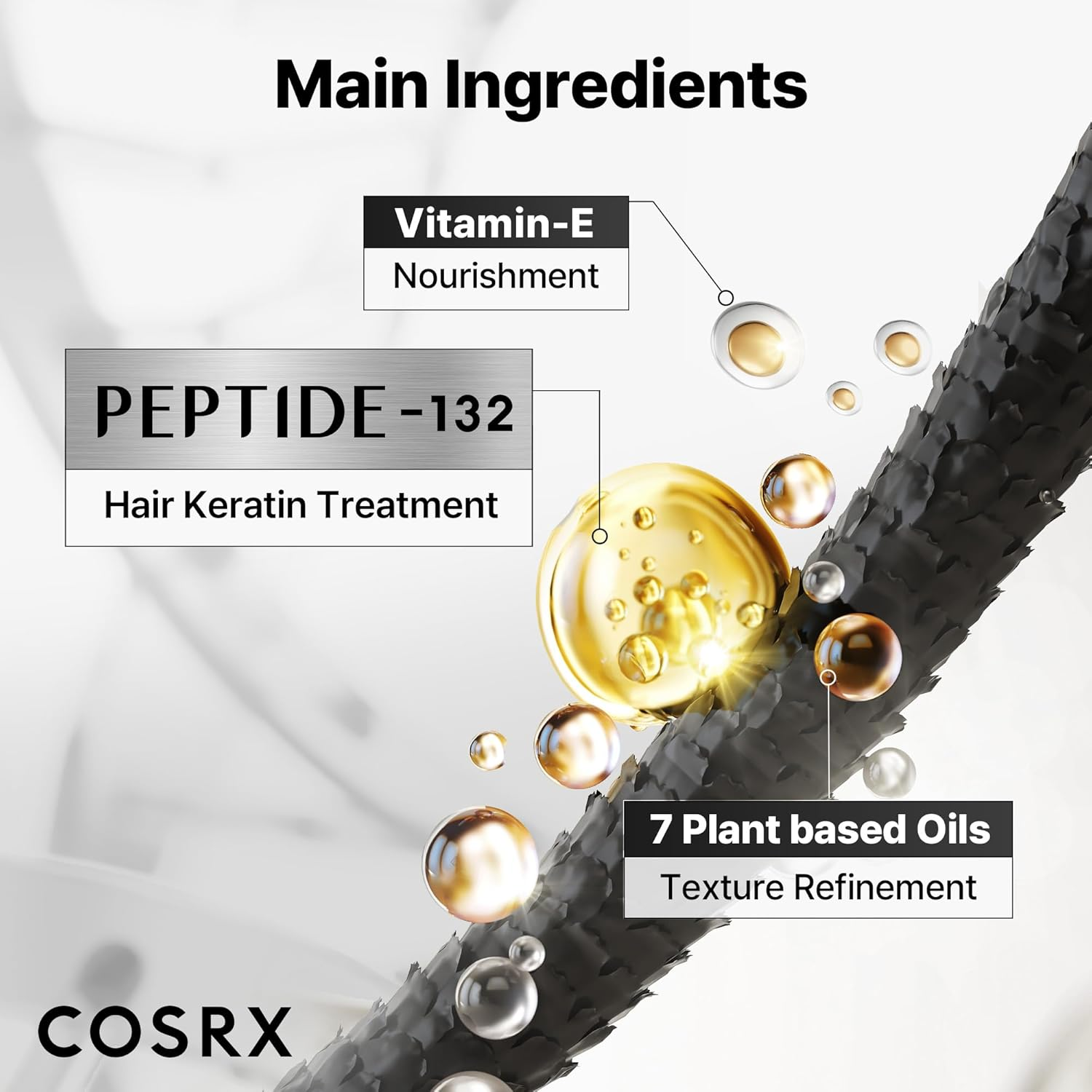 COSRX Ppetide 132 ultra perfect hair bonding oil serum 16 skincare-kbeauty-glowtime-cosrx peptide 132 ultra perfect hair bonding oil serum