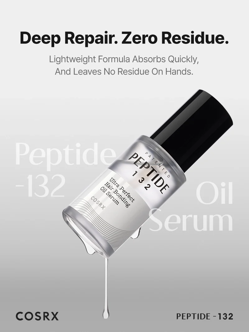 COSRX Ppetide 132 ultra perfect hair bonding oil serum 7 skincare-kbeauty-glowtime-cosrx peptide 132 ultra perfect hair bonding oil serum
