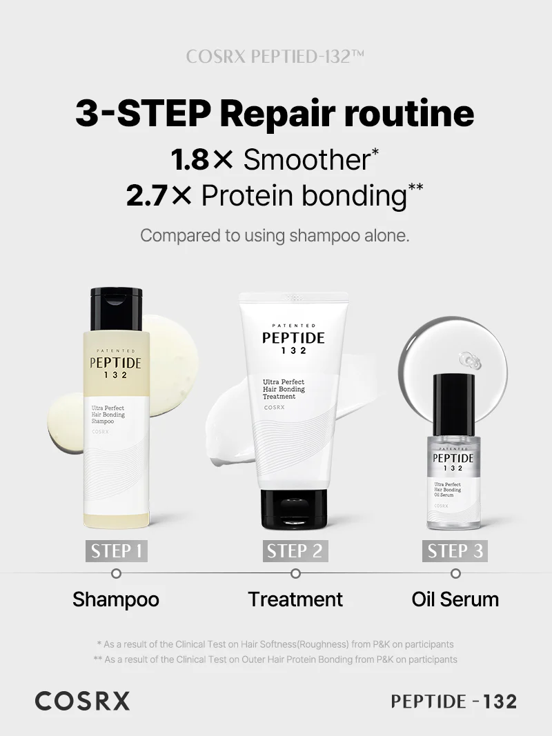COSRX Ppetide 132 ultra perfect hair bonding oil serum 9 skincare-kbeauty-glowtime-cosrx peptide 132 ultra perfect hair bonding oil serum