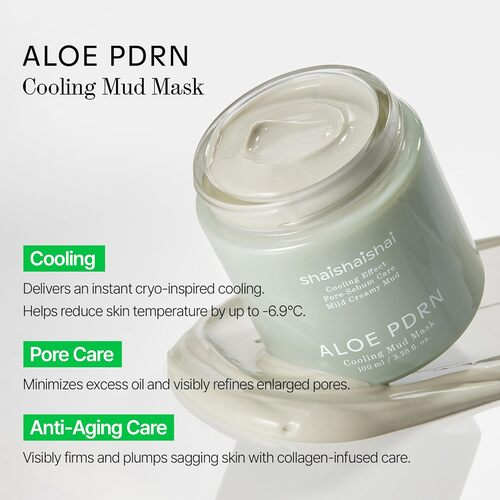 SHAISHAISHAI Aloe PDRN Cooling Mud Mask 3 skincare-kbeauty-glowtime-shaishaishai aloe pdrn cooling mud mask