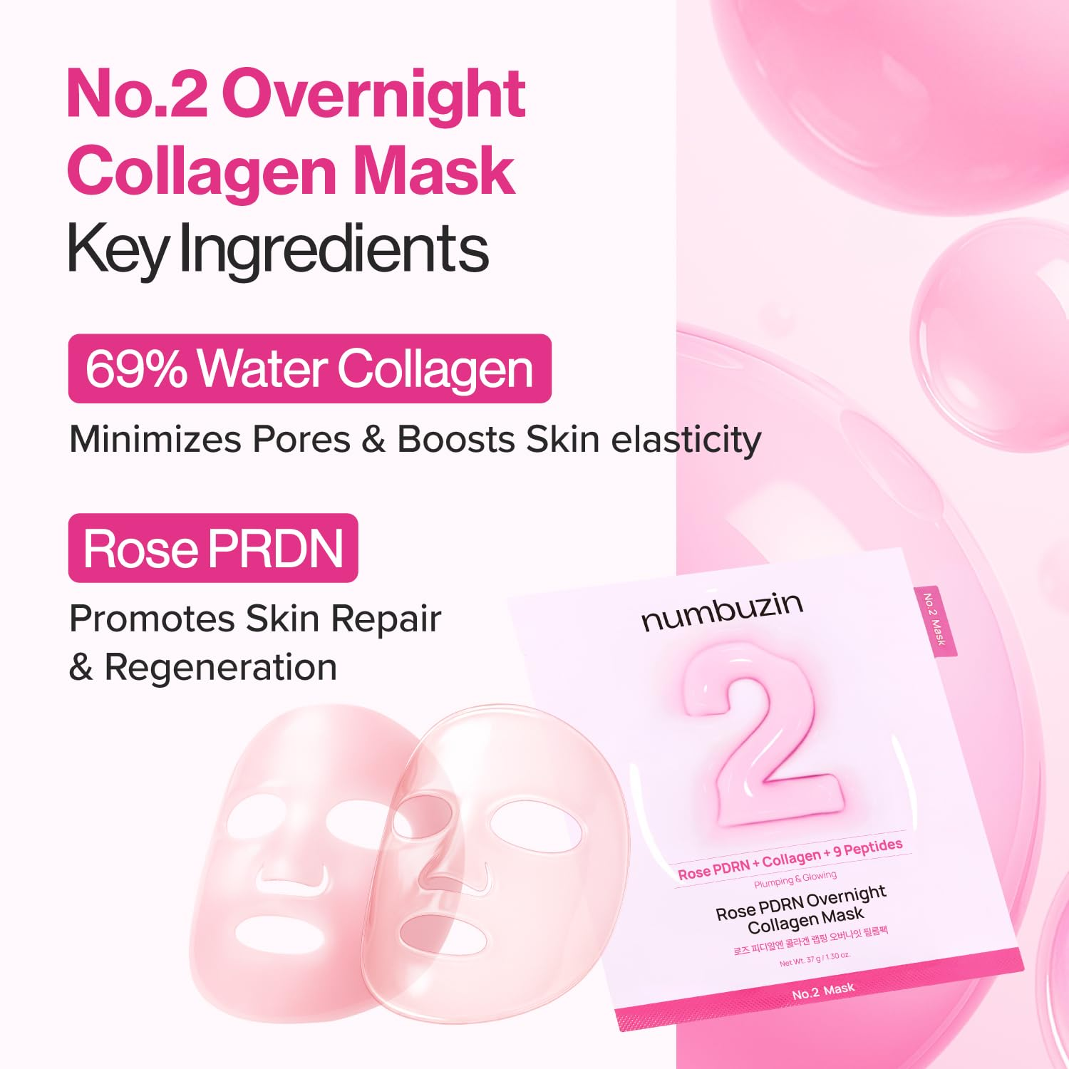 NUMBUZIN 2 Rose PDRN Overnight Collagen Mask 7 skincare-kbeauty-glowtime-numbuzin 2 rose pdrn overnight collagen mask