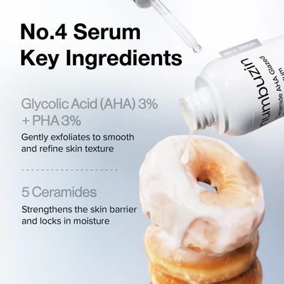 NUMBUZIN 4 Ceramide AHA Flazed Skin Prep Serum Vial Set 7 skincare-kbeauty-glowtime-numbuzin 4 ceramide aha glazed skin prep serum vial set