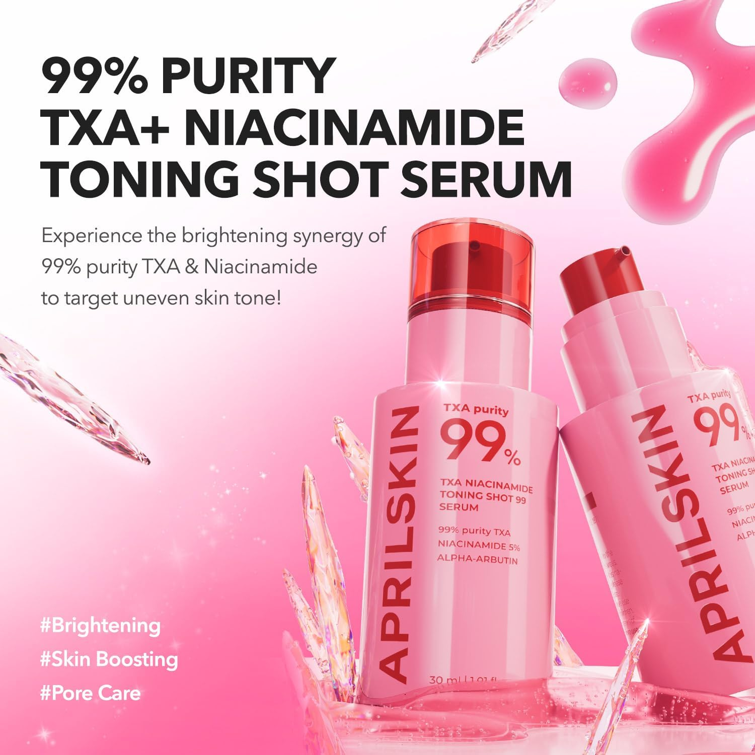 APRILSKIN TXA Niacinamide Toning Shot 99 Serum 3 skincare-kbeauty-glowtime-aprilskin txa niacinamide toning shot 99 serum