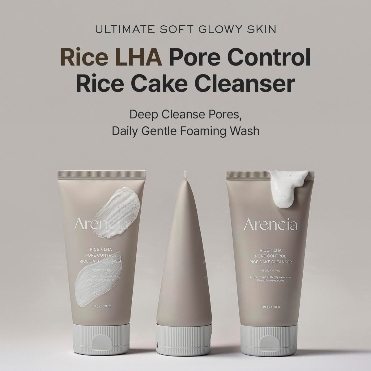 ARENCIA Green TEa + LHA Deep Pore Rice Cake Cleansere 4 skincare-kbeauty-glowtime-arencia green tea lha deep pore rice cake cleanser