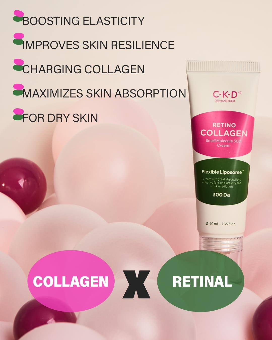 CKD GUARANTEED Retino Collagen Small Molecule 300 Tightening Cream Pack set 3 skincare-kbeauty-glowtime-ckd guaranteed retino collagen small molecule 300 tightening cream pack