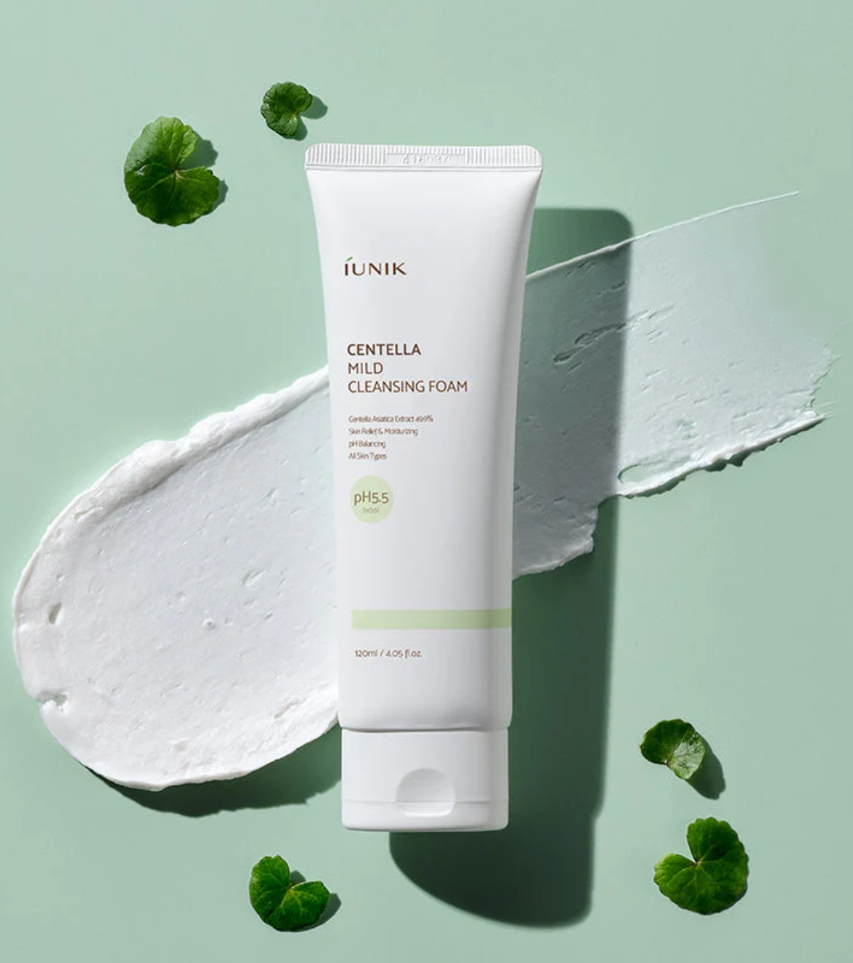 IUNIK Centella Mild Cleansing Foam 2 skincare-kbeauty-glowtime-centella mild cleansing foam