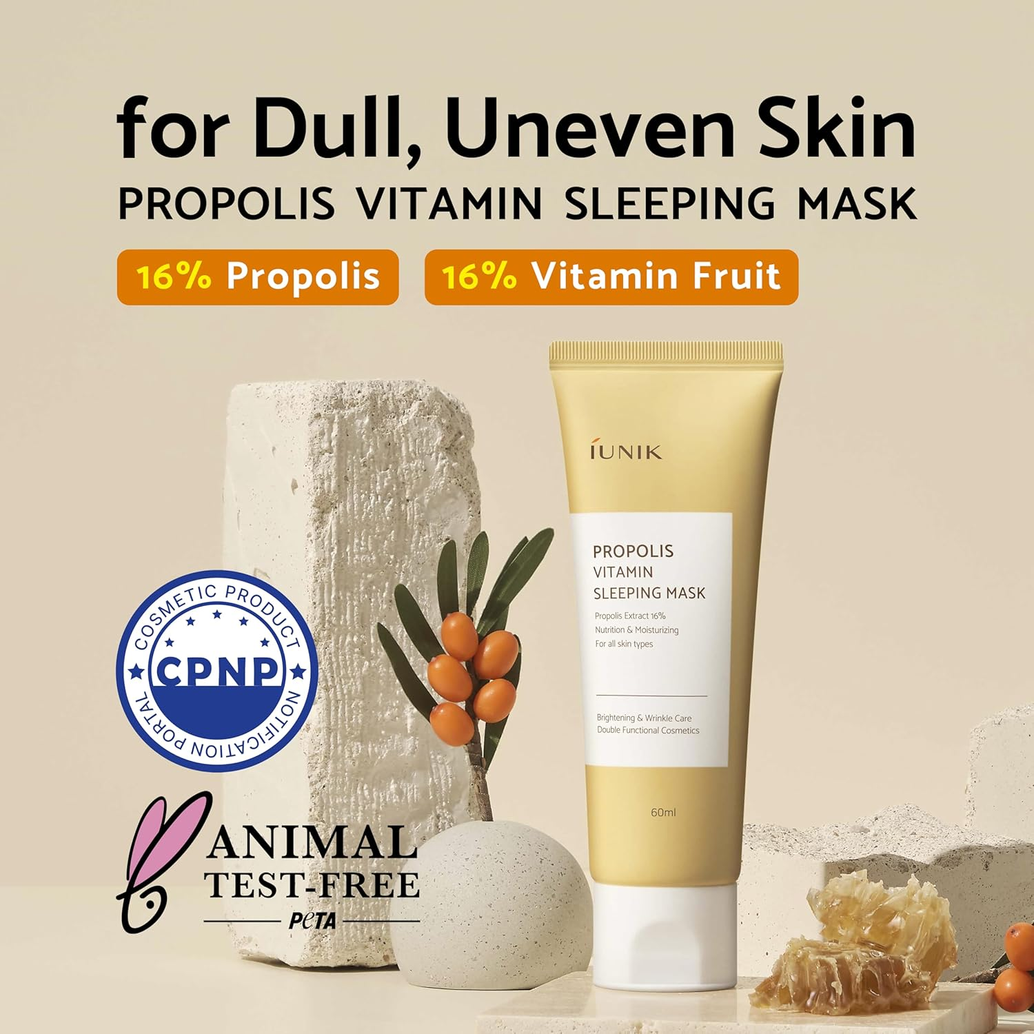 IUNIK Propolis Vitamin Sleeping Mask 2