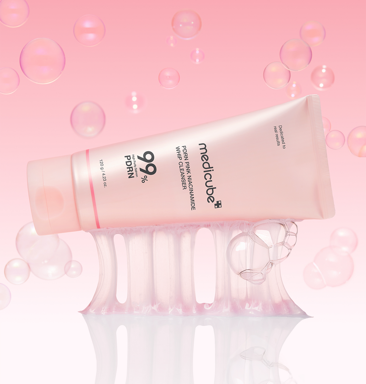MEDICUBE PDRN Pink Niacinamide Whip Cleanser 5 skincare-kbeauty-glowtime-medicube pdrn pink niacinamide whip cleanser