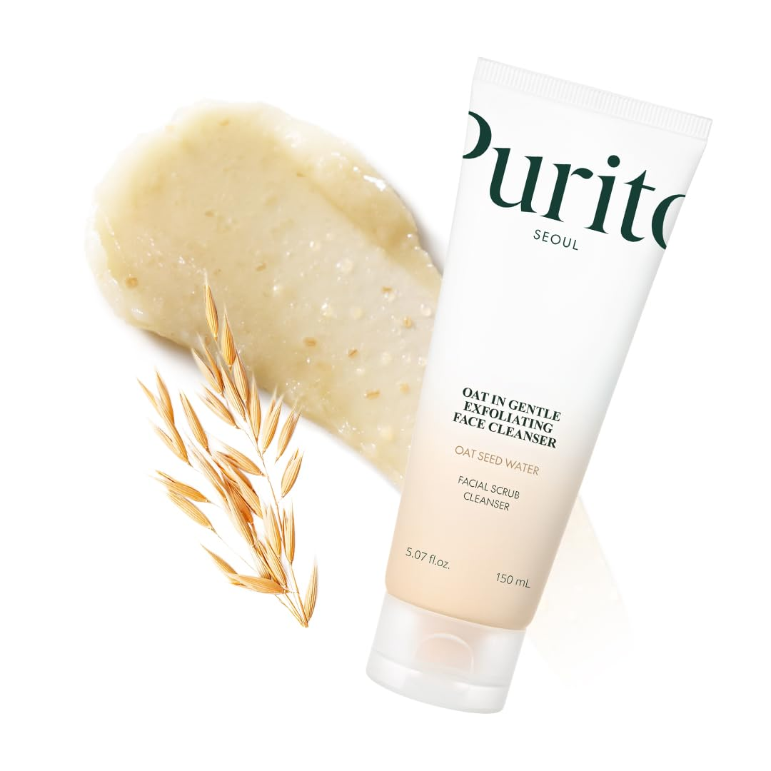 PURITO Oat In Gentle Exfolilating Face Cleanser 2 skincare-kbeauty-glowtime-purito oat in gentlel exfoliating face cleanser