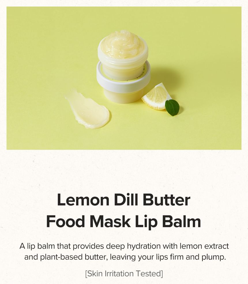 SKINFOOD Lemon Butter Dill Food Mask Lip 6 skincare-kbeauty-glowtime-skinfood lemon butter dill food mask lip