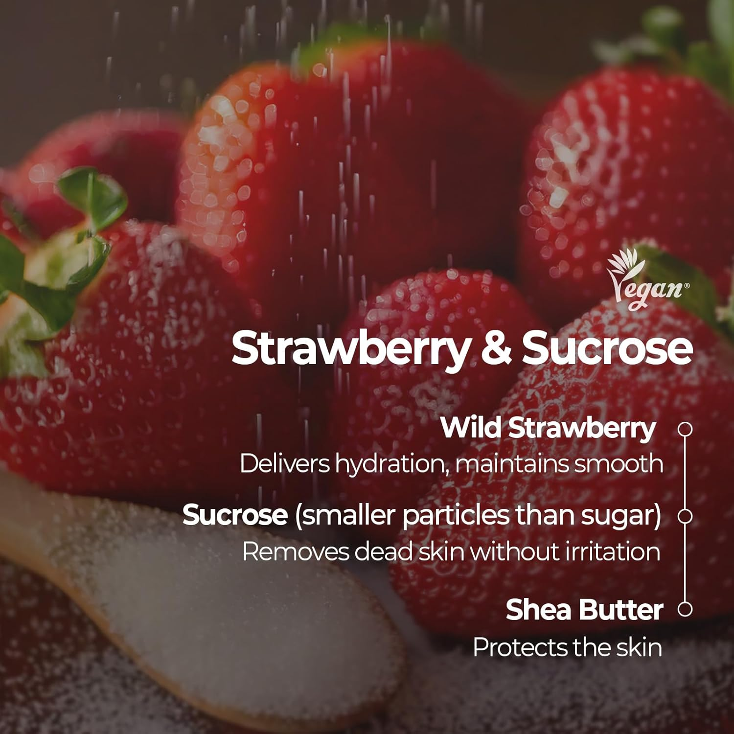SKINFOOD Strawberry Sugar Food Mask Lip Scrub 4