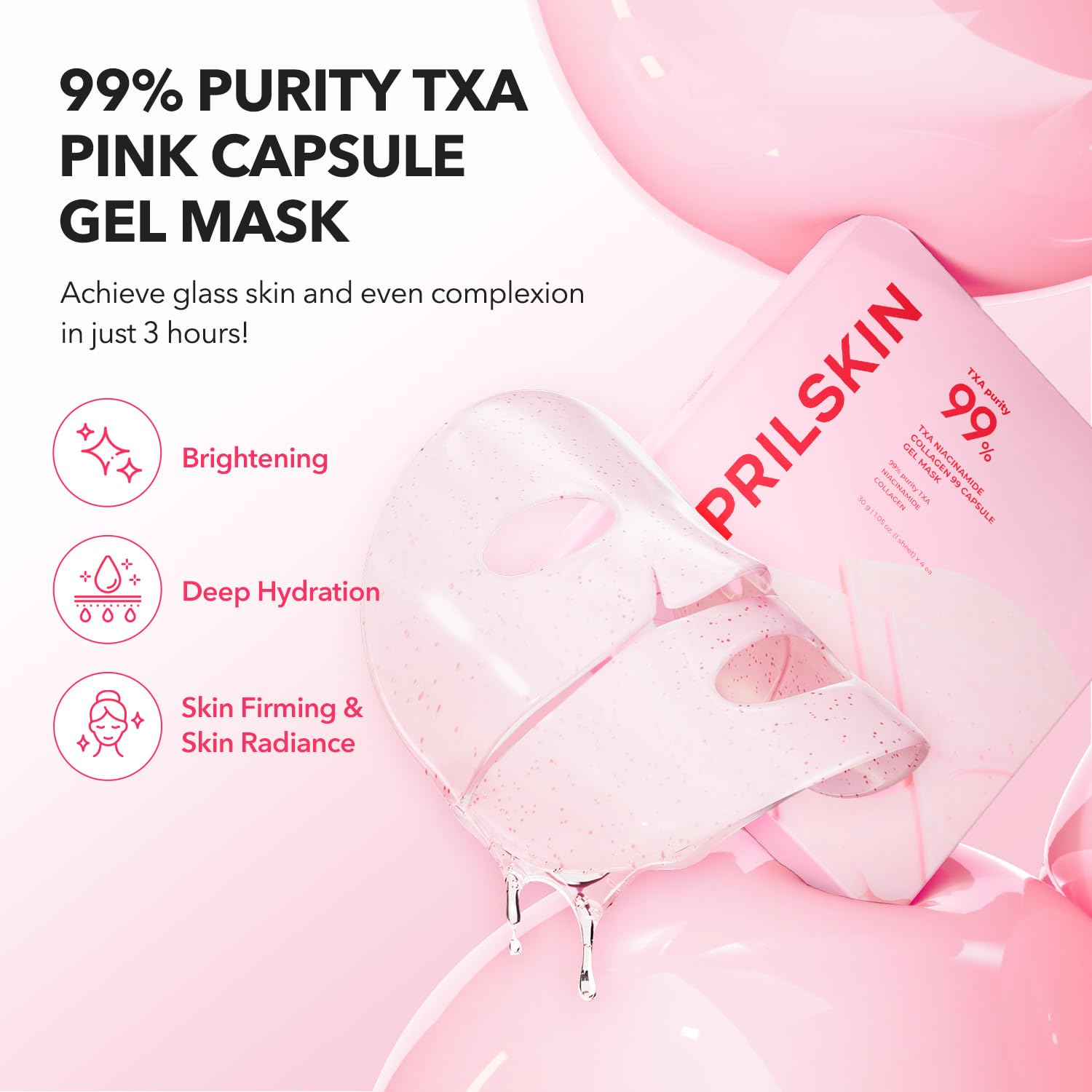 TXA Niacinamide Collagen 99 Capsule Gel mask 5