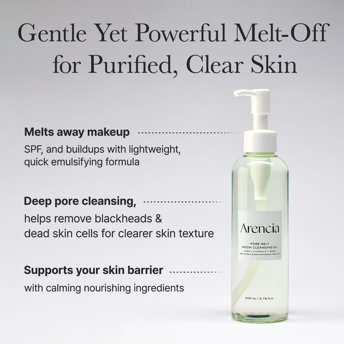 ARENCIA Pore Melt Mochi Cleansing Oil 6 skincare-kbeauty-glowtime-pore melt mochi cleansing oil