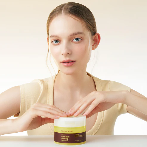 EQQUALBERRY Collagen Glow Up Gel toner pads 2 skincare-kbeauty-glowtime-eqqualberry collagne glow up gel toner pad