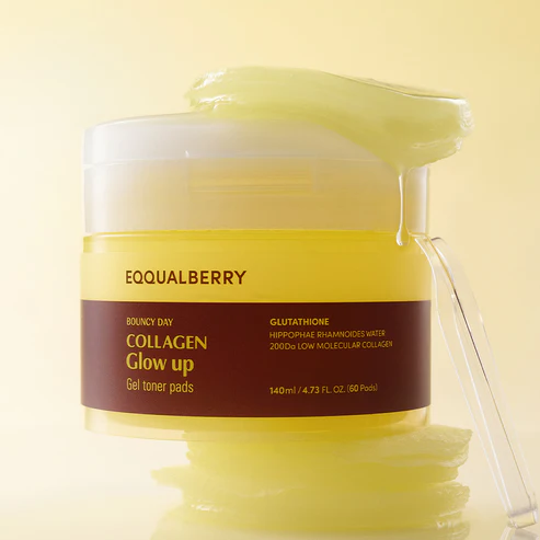 skincare-kbeauty-glowtime-eqqualberry collagne glow up gel toner pad