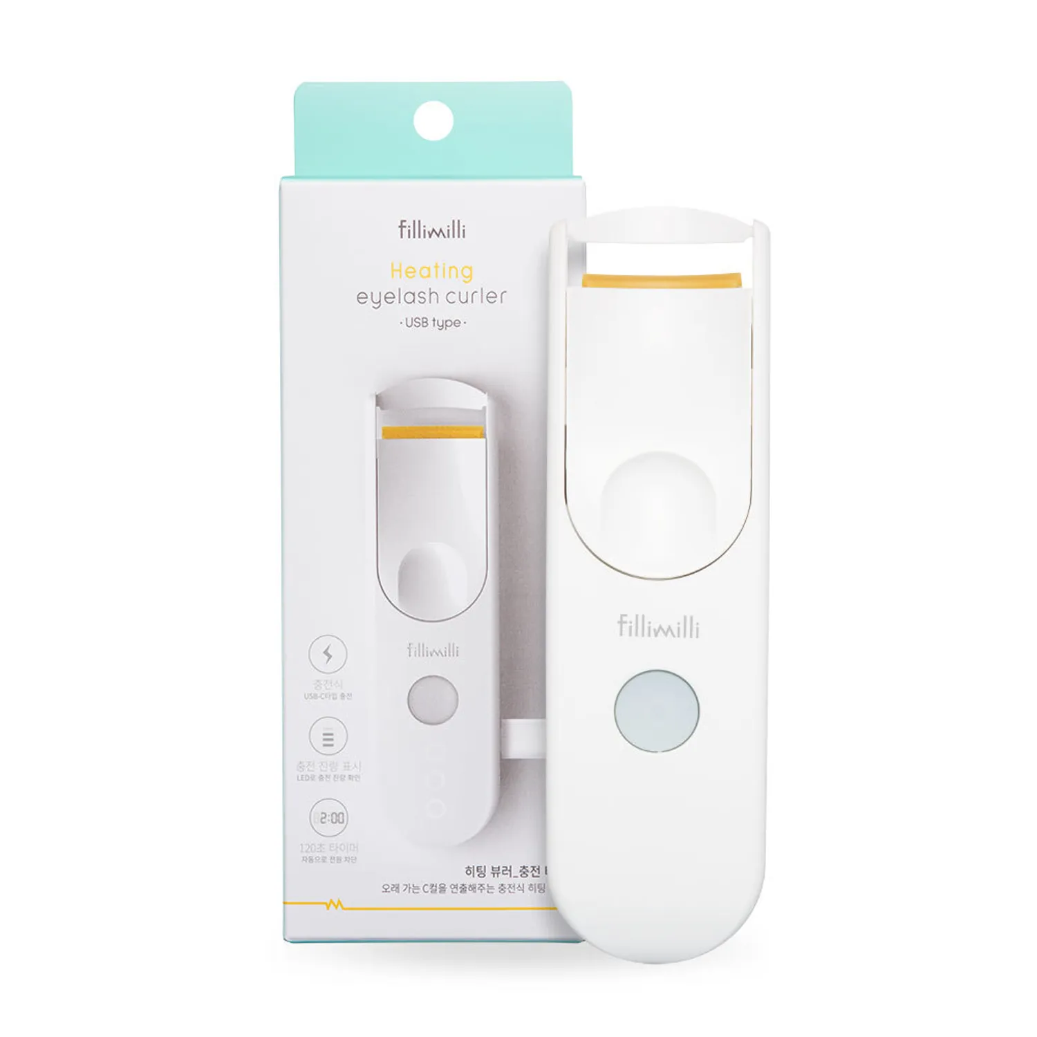 FILLIMILLI Heating Eye Lash curler USB type wide skincare-kbeauty-glowtime-fillimilli heating eye lash curler usb type Wide