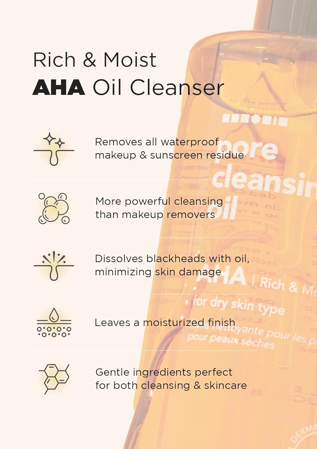 HANSKIN Pore Cleansing Oil AHA 5 skincare-kbeauty-glowtime-hanskin pore cleansing oil aha