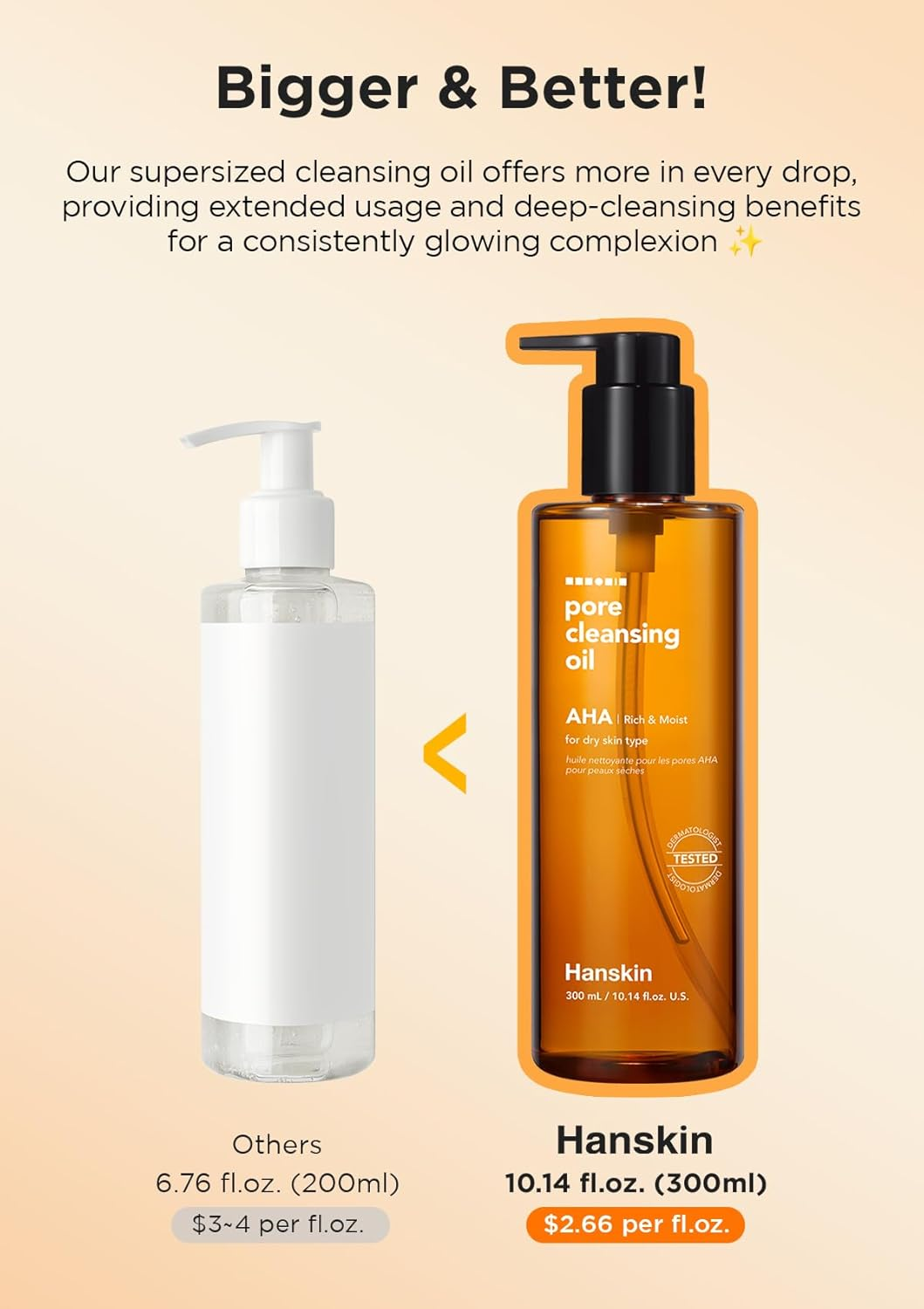HANSKIN Pore Cleansing Oil AHA 8 skincare-kbeauty-glowtime-hanskin pore cleansing oil aha