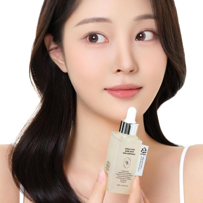 HEVEBLUE Single Vitamin Dark Spot Pine Ampoule 4 skincare-kbeauty-glowtime-heveblues single dark spot pine ampoule