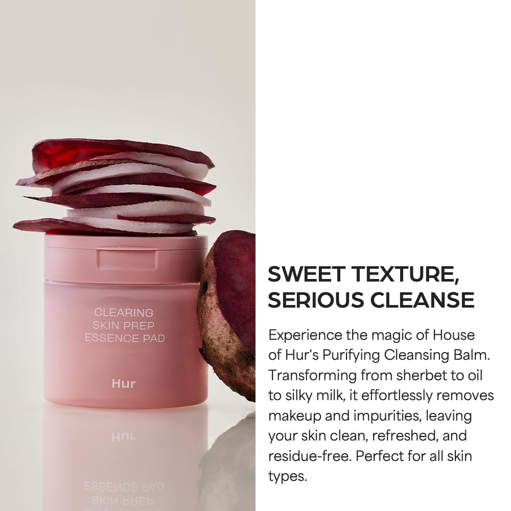 HOUSE OF HUR Clearing Skin Prep Essence Pad Beetroot Extract 5 skincare-kbeauty-glowtime-house of hur clearing skin prep essence pad