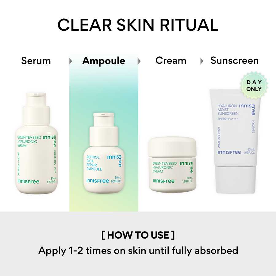 INNISFREE Retinol Cica Repair Ampoule 6 skincare-kbeauty-glowtime-innisfree retinol cica repair ampoule