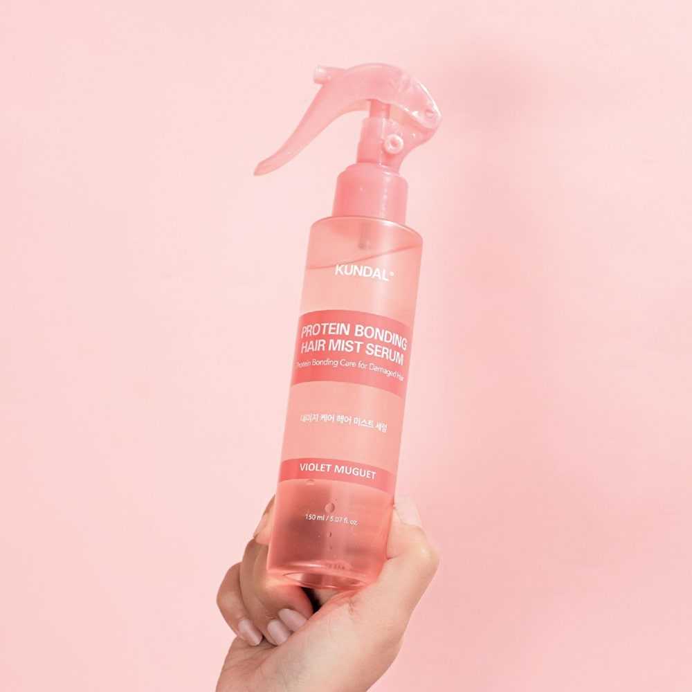 KUNDAL Protein Bonding Hair Mist Serum Violet Muguet 3 skincare-kbeauty-glowtime-kundal protein bonding hair mist serum violet muguet