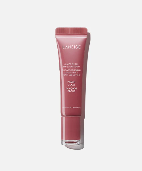 LANEIGE Glaze Crazy Tinted Lip Serum Peach Glaze 3 skincare-kbeauty-glowtime-laneige glaze crazy tinted lip serum peach glaze