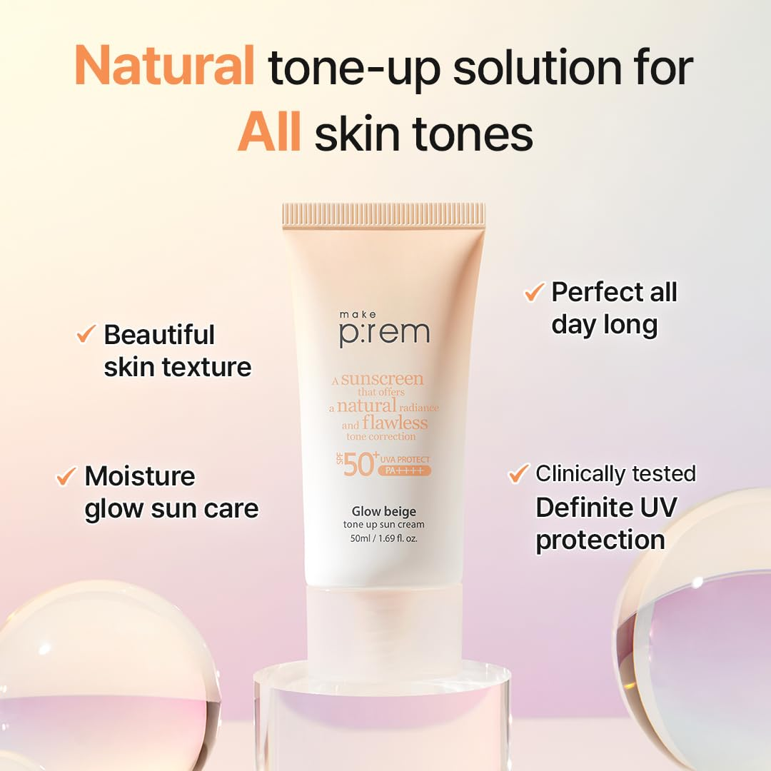 MAKE PREM Glow Beige Tone UP Sun Cream 4 skincare-kbeauty-glowtime-make upre glow beige tone up sun cream