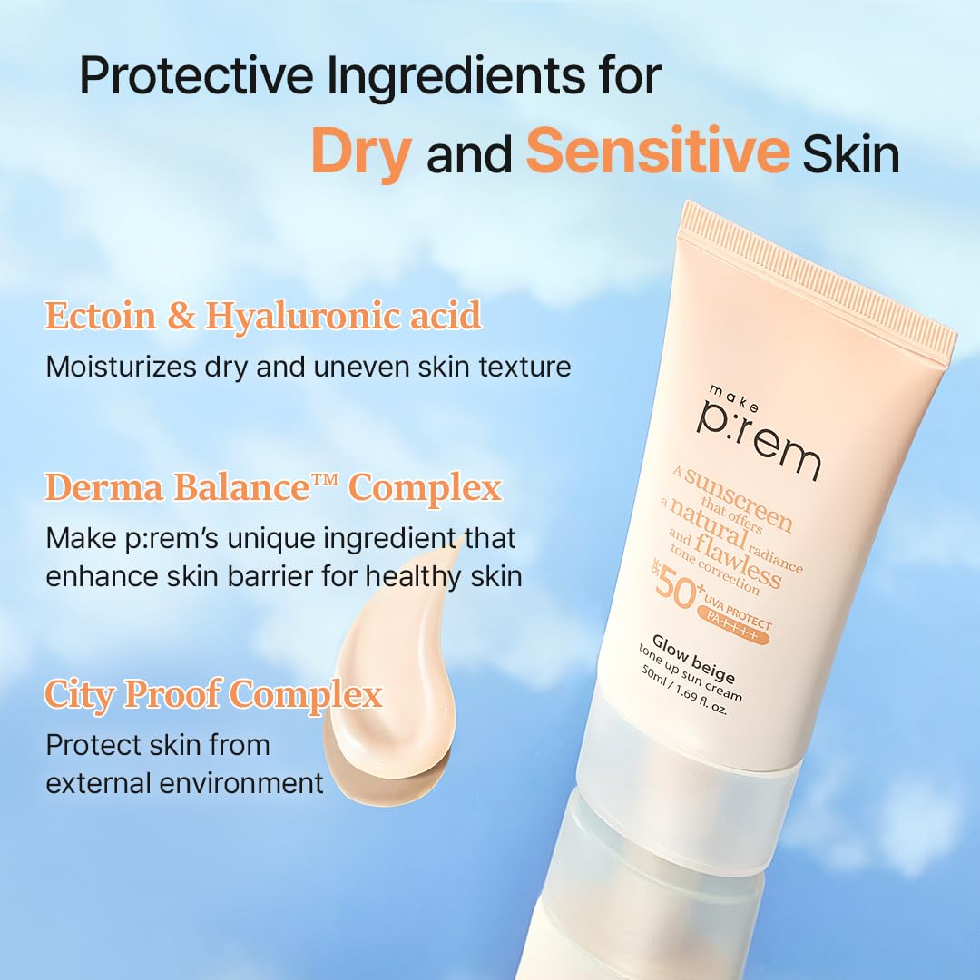 MAKE PREM Glow Beige Tone UP Sun Cream 6 skincare-kbeauty-glowtime-make upre glow beige tone up sun cream