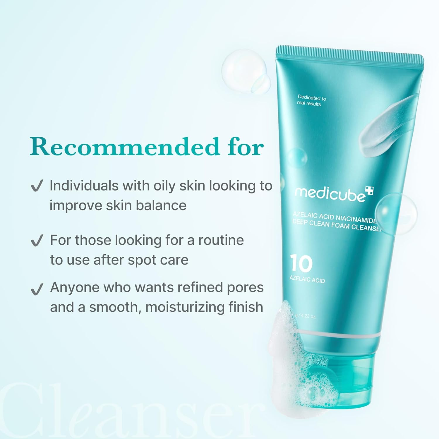 MEDICUBE Azelaic Niacinamide Deep Clean Foam Cleanser 5