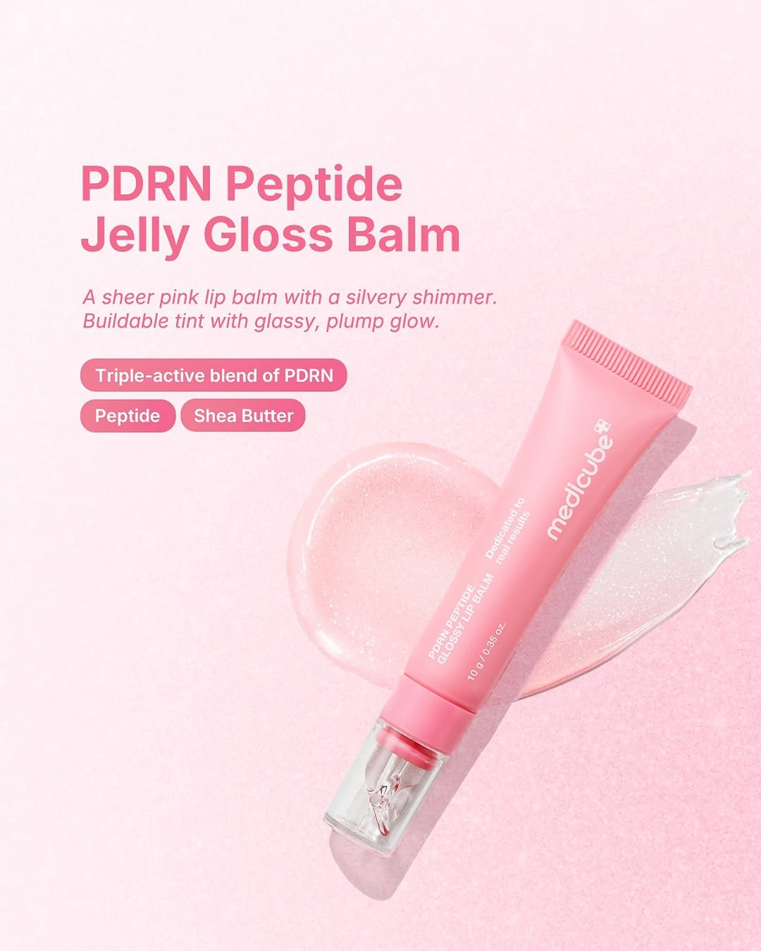 MEDICUBE PDRN Glossy Lip Balm 2 skincare-kbeauty-glowtime-medicube pdrn peptide jelly gloss balm