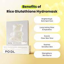 PODL Rice Glutathione Hydromask 3 skincare-kbeauty-glowtime-podl rice glutathione hydromask