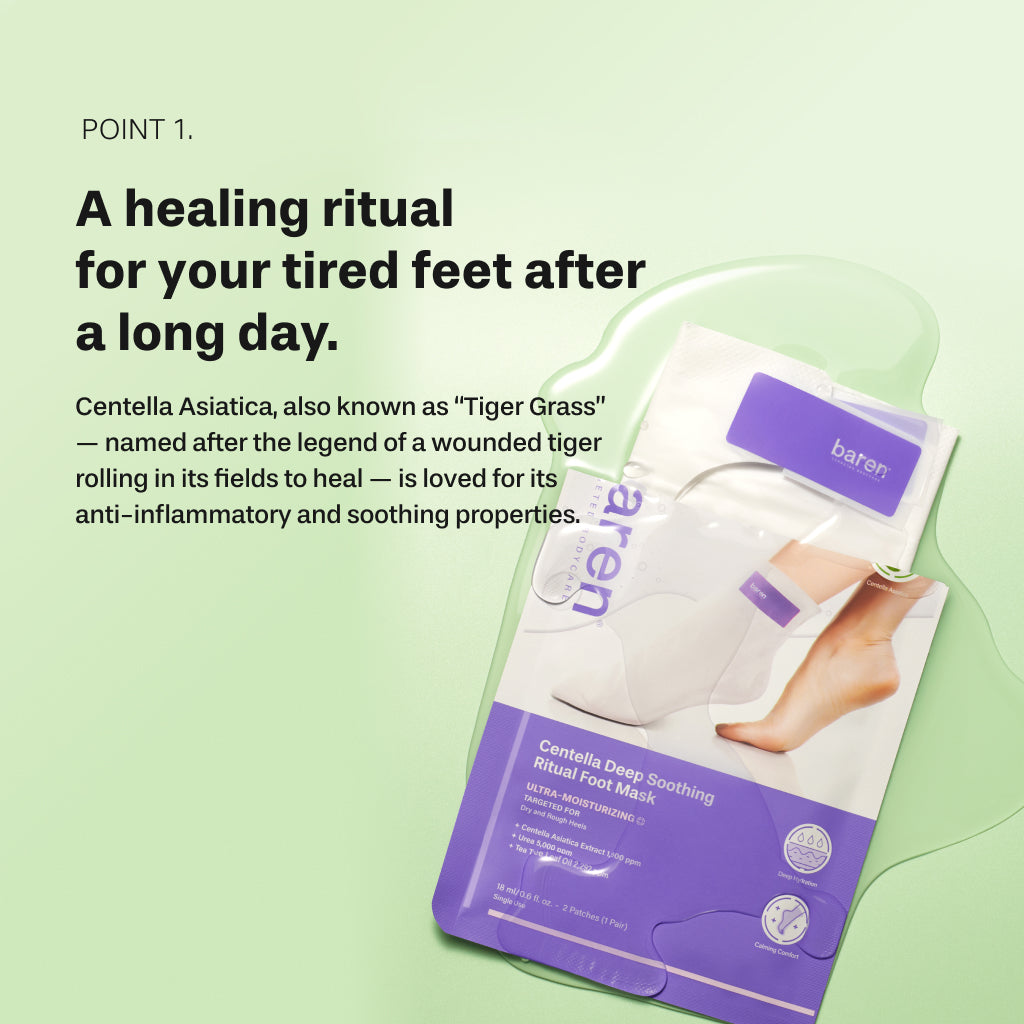 BAREN Centella Deep Soothing Ritual Foot Mask 4 skincare-kbeauty-glowtime-baren centella deep soothing ritual foot mask