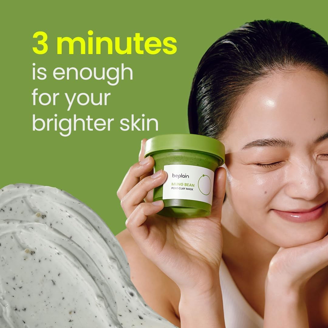 BEPLAIN Mung Bean Pore Clay Mask 5 skincare-kbeauty-glowtime-beplain mung bean pore clay mask