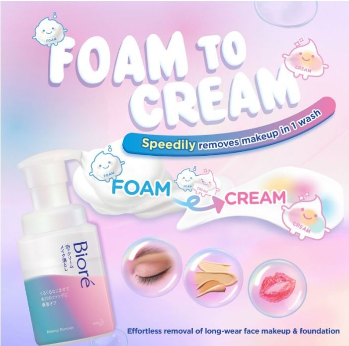 BIORE Make up Remover Foam Cream 3 skincare-kbeauty-glowtime-biore make up remover foam cream