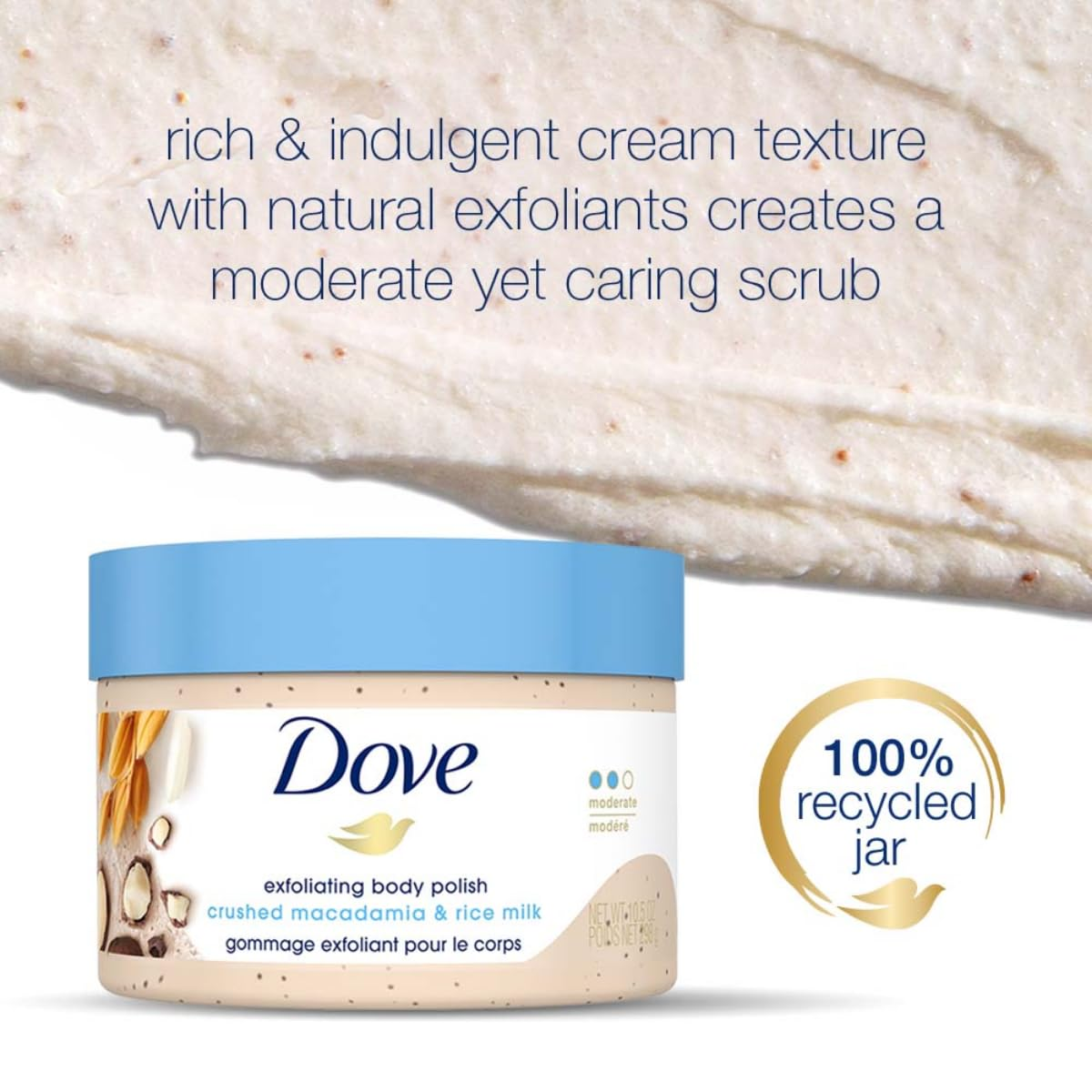 DOVE Exfoliating Body Polish Crushed Macadamia and Rice Milk 3 skincare-kbeauty-glowtime-dove exfoliating body polish crushed macadamia and rice milk